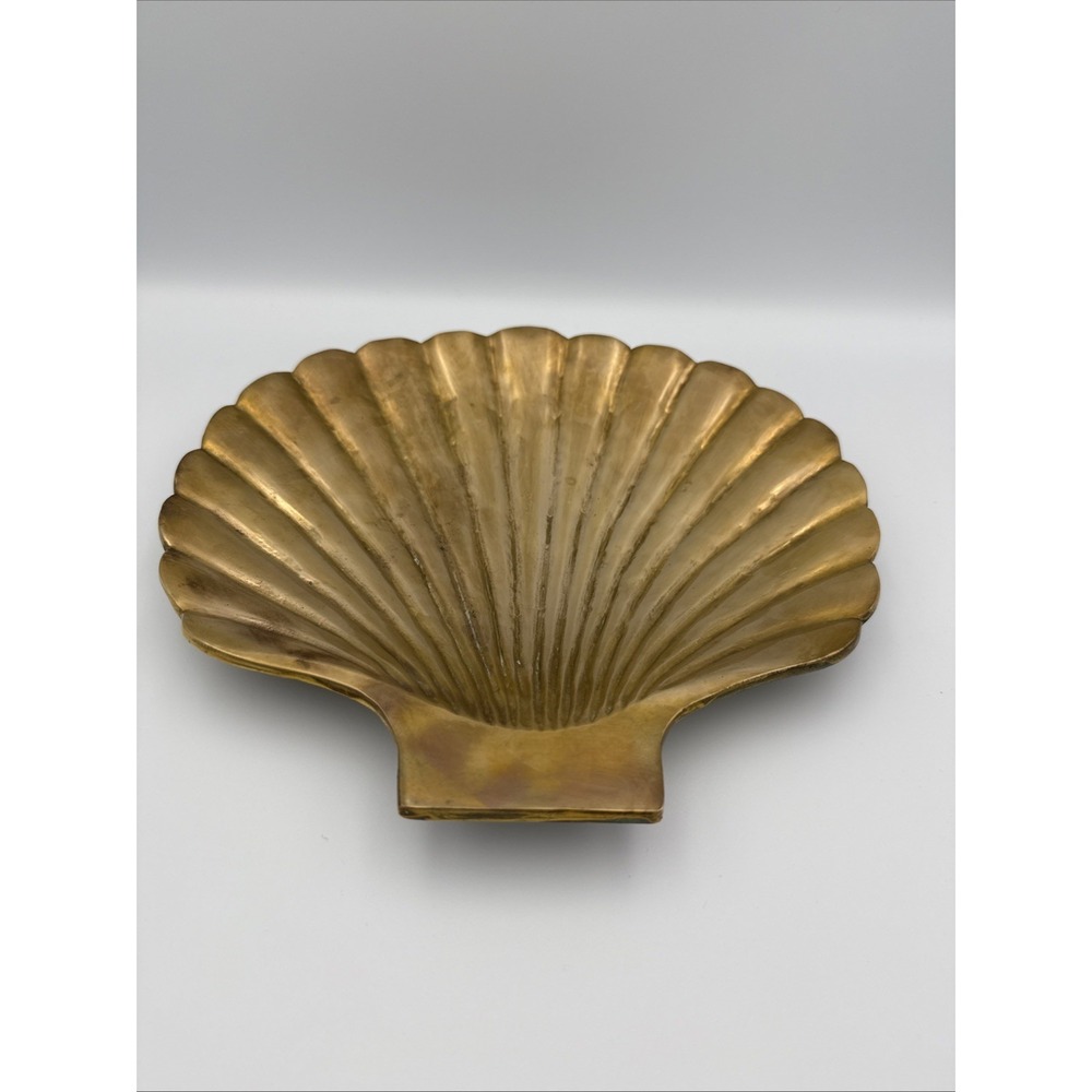 Vintage Brass Seashell Trinket Jewelry holder/Ashtray
